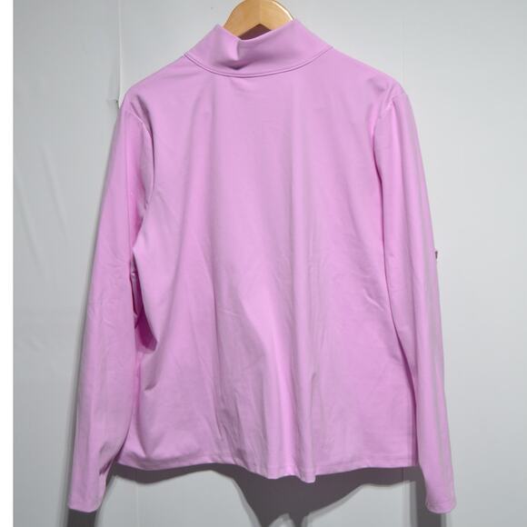 Under Armour Woman's Fitted Pink Full Zip Sweatshirt Size 2X - Picture 2 of 5